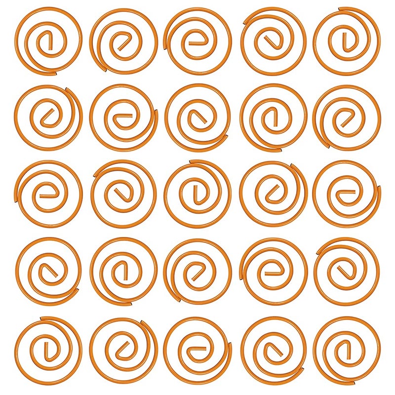 JAM Paper مشابك ورق دائرية من جام بيبر - مشابك ورق دائرية - برتقالي - 50/عبوة - Image 4